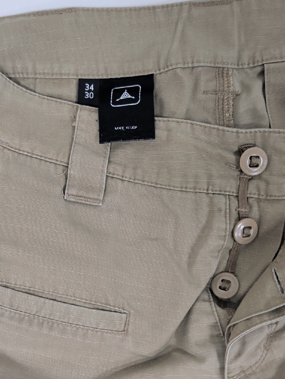 Triple Aught Design Made In The USA Ripstop Tactical Outdoor Khaki Pants 34x30